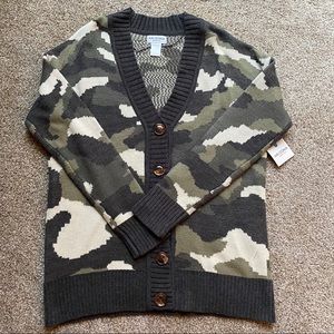 Camo Cardigan